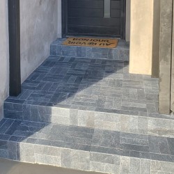 VST blue limestone at projects in LA, USA