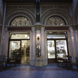 VST cement tile at Beaulieu Restaurant in 5-star Hotel Bristol, Vienna, Austria