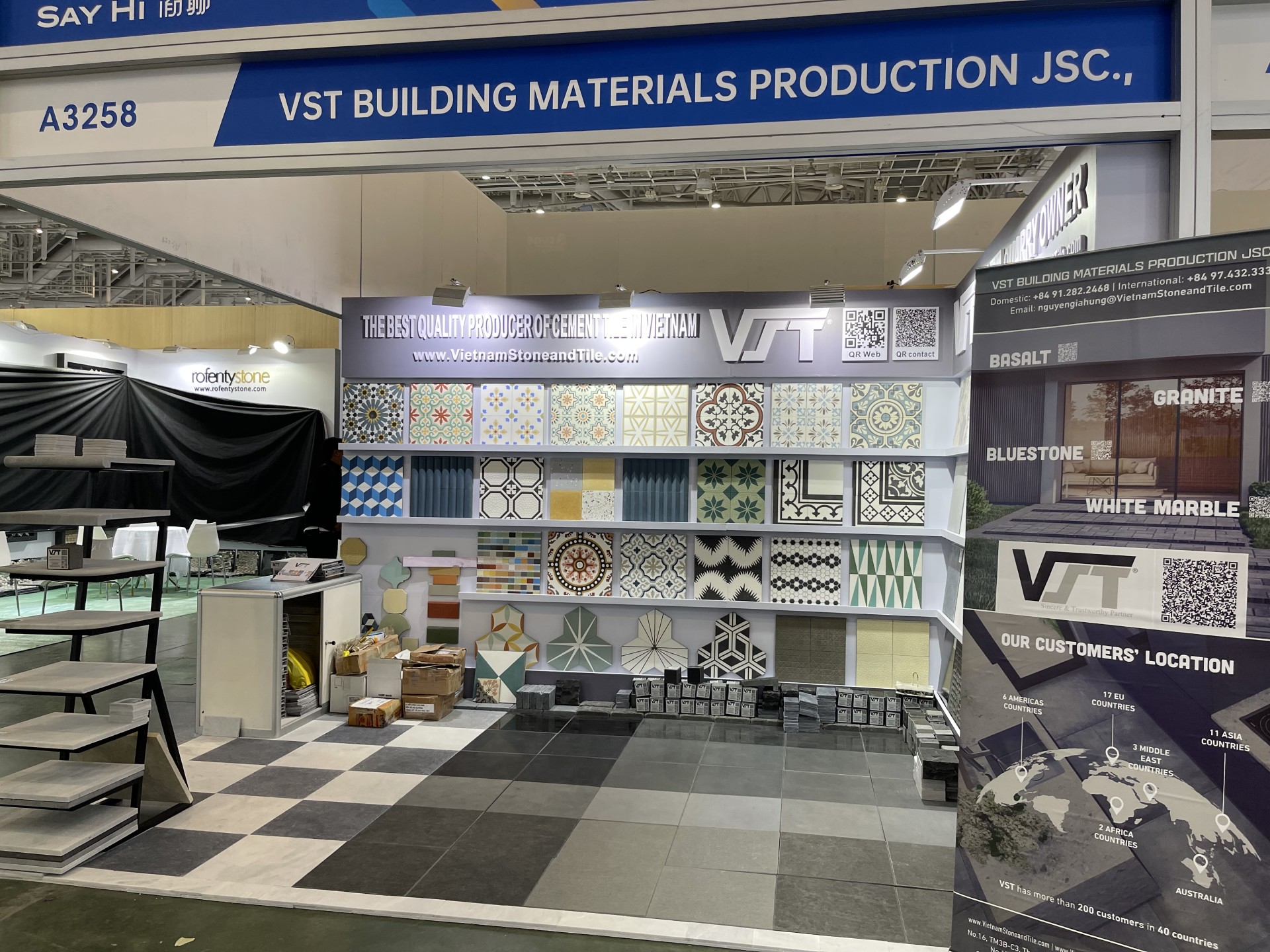 VST booth at international fair